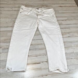 Citizens Of Humanity White Ankle Capri Jeans Low Rise